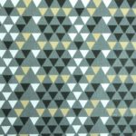 tissu-scandinave-triangles-gris-noir-créations-textiles-bebes-enfants-amanite-rose