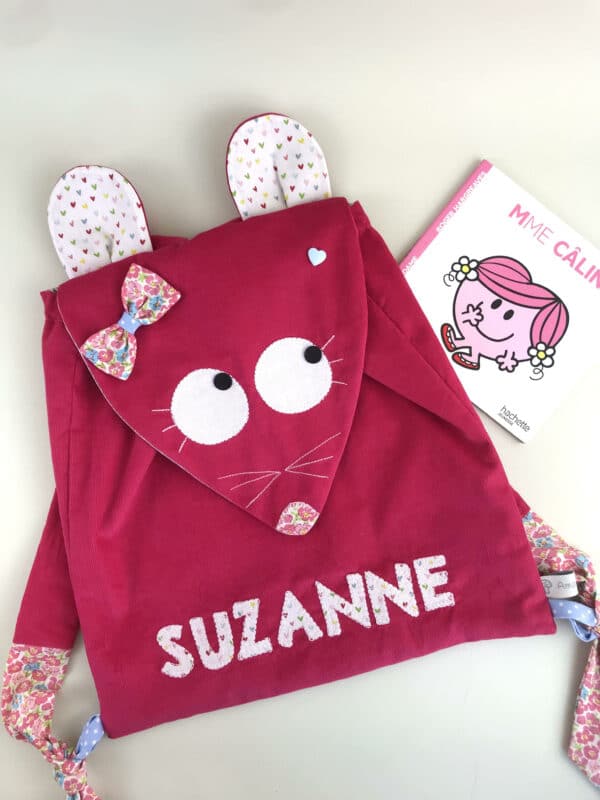 Sac à dos enfant personnalisé prénom Suzanne