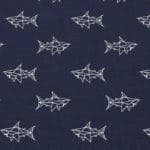 Bleu marine requins origami