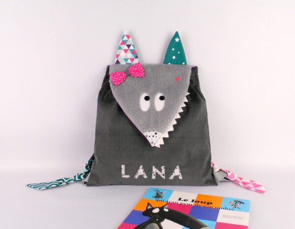 Sac maternelle fille personnalisable Lana